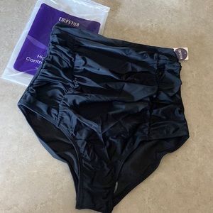 High waisted control bikini bottoms size large new with tags